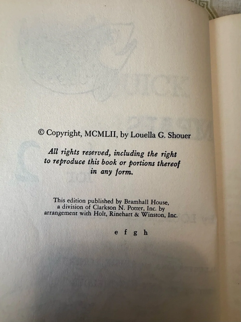 1952 Quick and Easy Meals for 2 Louella G Shouer Vintage Cookbook Hardcover